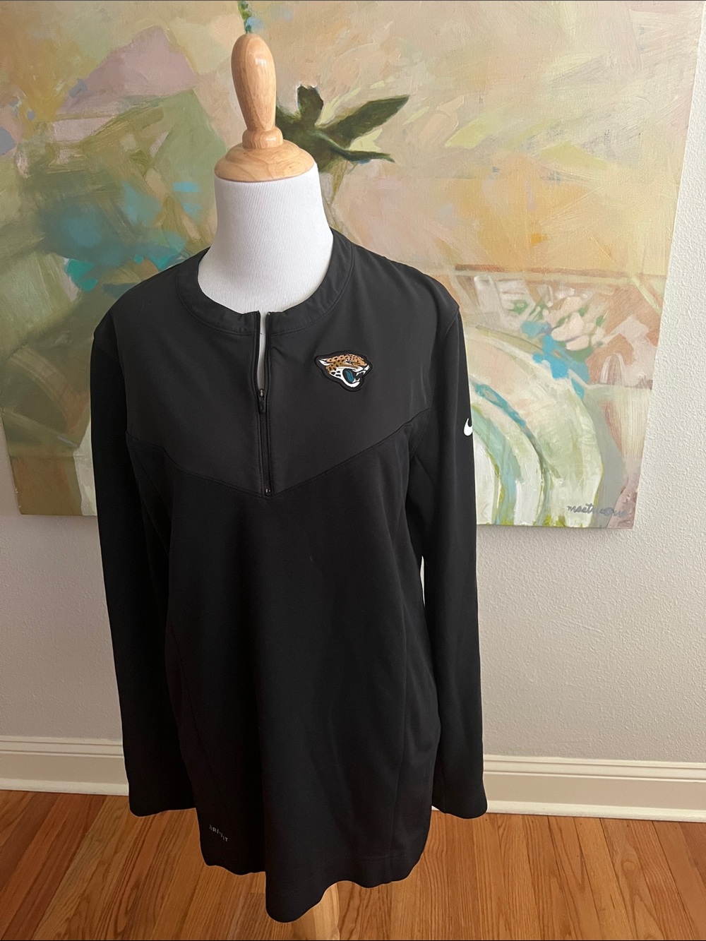 Jacksonville Jaguars NFL Nike Official On Field Men’s Sideline Half-Zip small